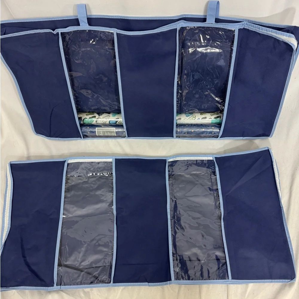 Set of 2 Gift Wrap Roll Holders w/Carry Handles